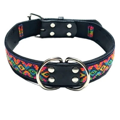 Webbing Buckle For Cat Collars Mixed Patterns Pvc Hundehalsband Aus Leder Bohemian Leather Dog Collar Luxury