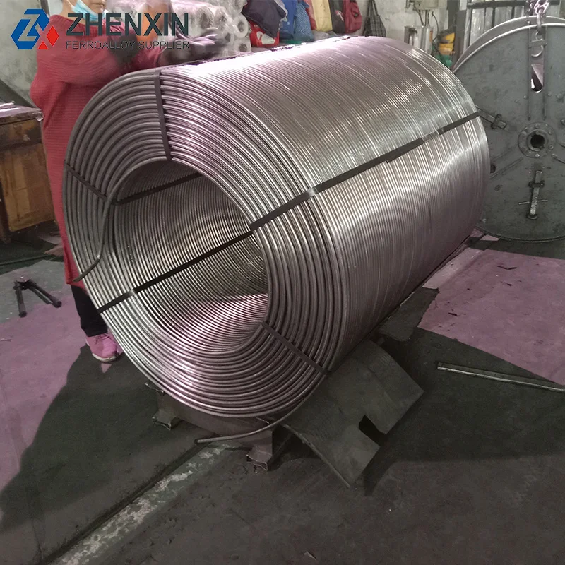 Solid calcium Cored Wire supplier from China/  CaSi cored wire for steelmaking