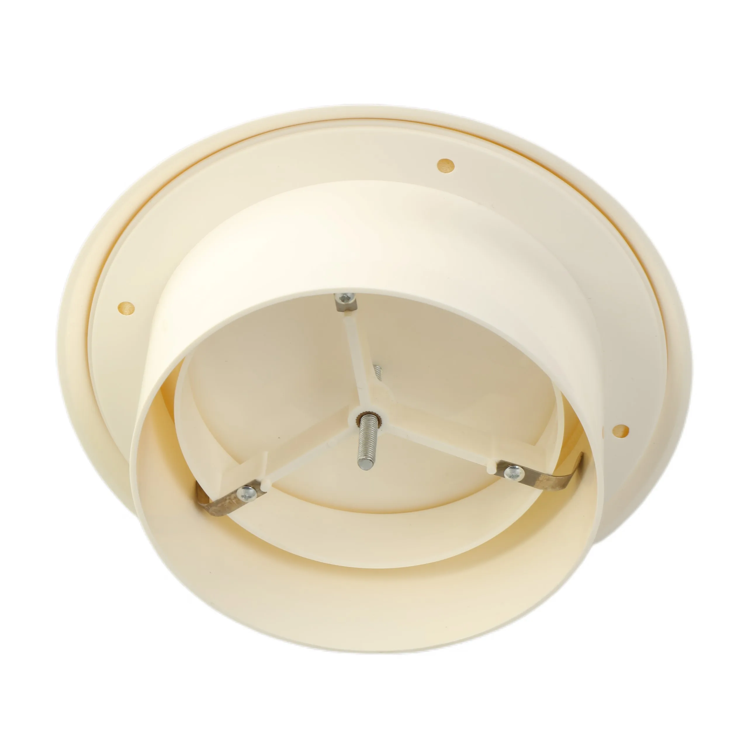 Customized Logo Brand  HVAC Air Ventilation White Round Ceiling Diffuser Plastic Disc Valve