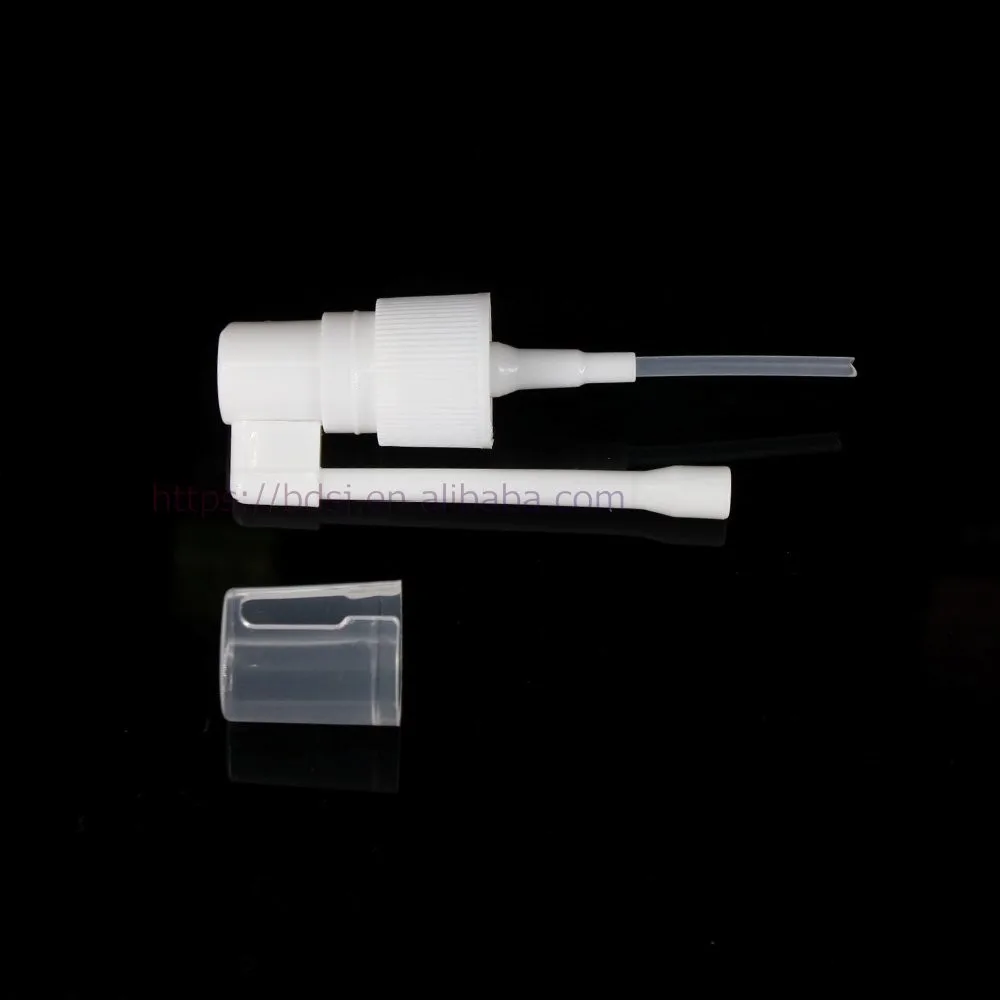 High quality Empty White Plastic Long rocker oral spray bottle for Pharmaceutical Packaging