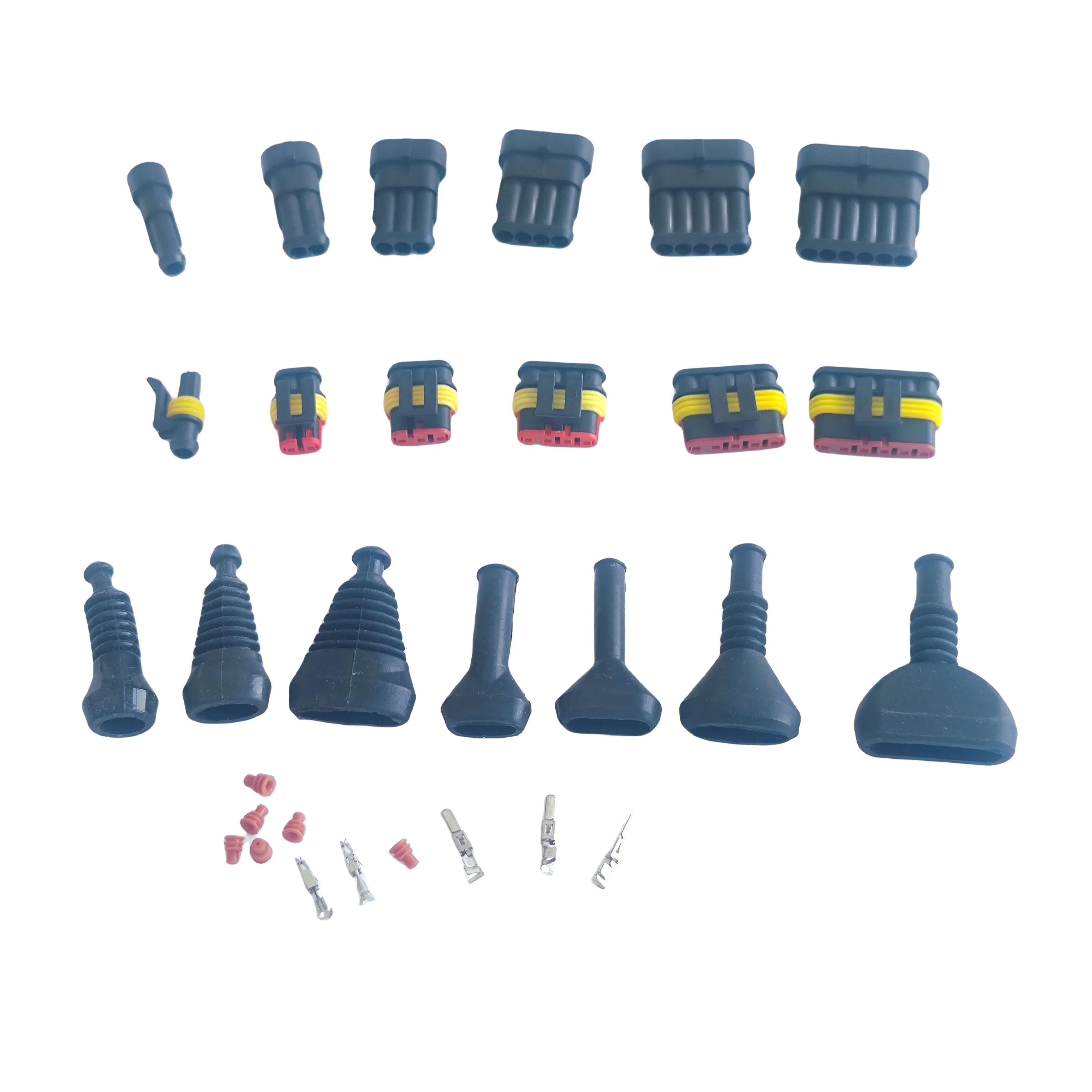 Wholesale 2/3/4/5/6 Way Rubber Boot for Automotive Tyco AMP Superseal 1.5mm Waterproof Wire Connectors