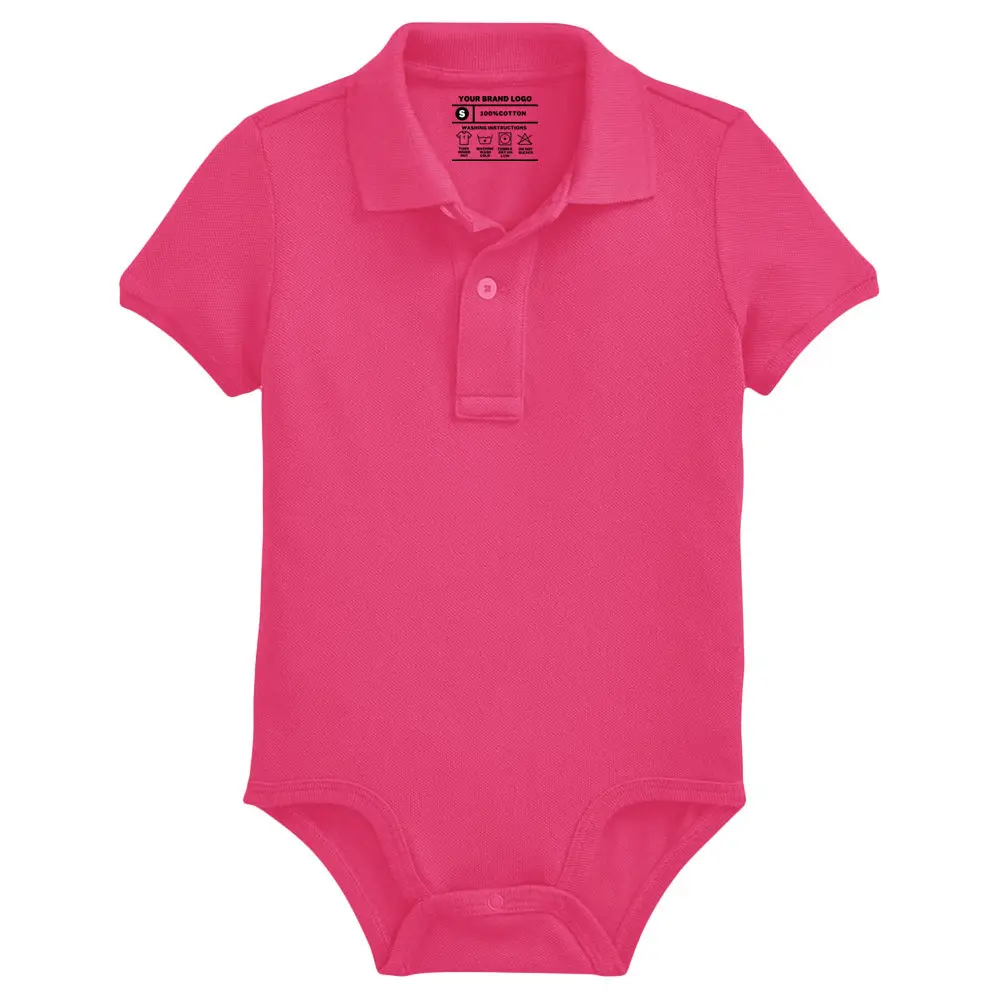 Boys Baby Rompers Summer Polo Shirt Infant Jumpsuit Solid Cotton Girls Clothing Short Sleeve Newborn Baby Clothes