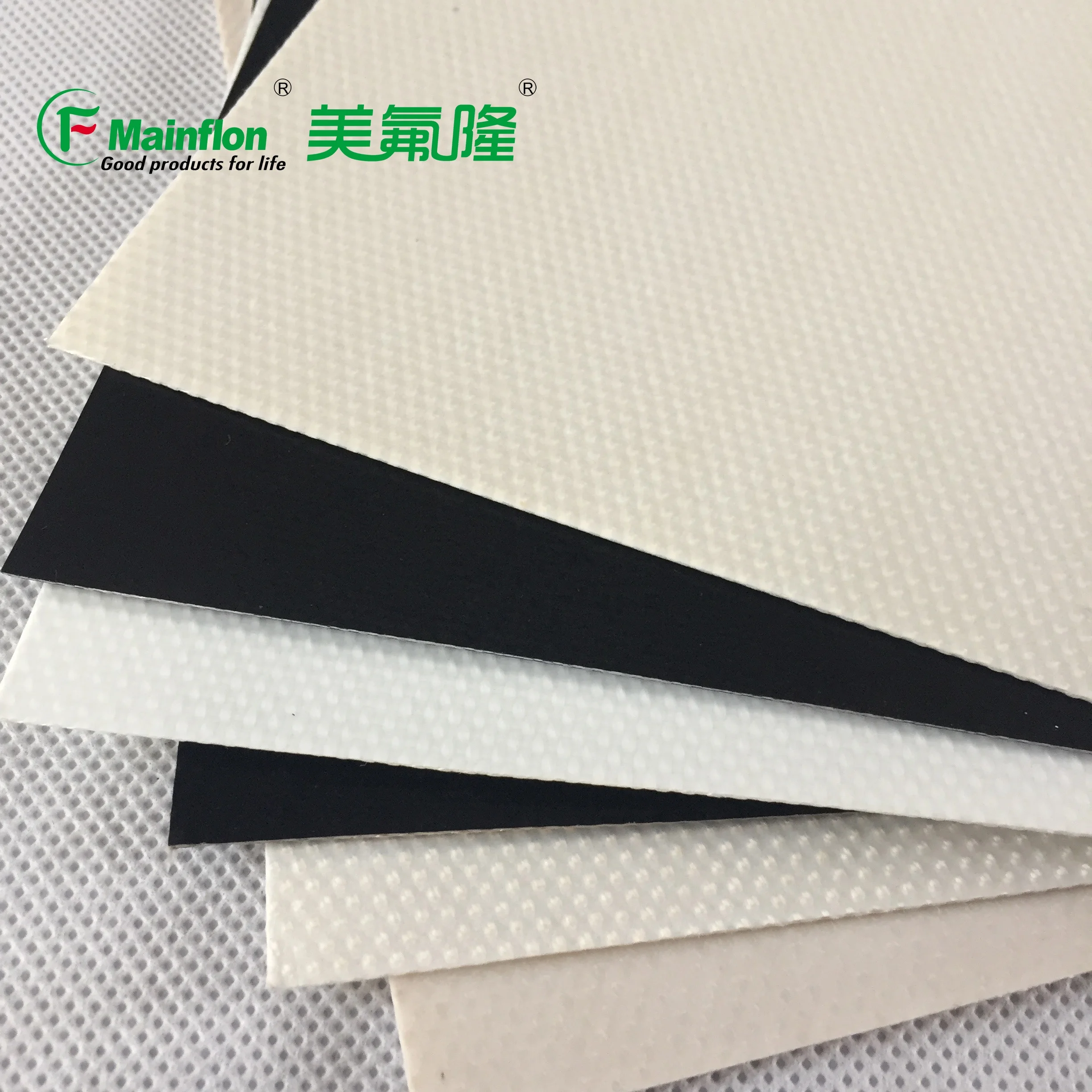 PTFE Film reinforced (laminated) PTFE coated glassfiber fabrics