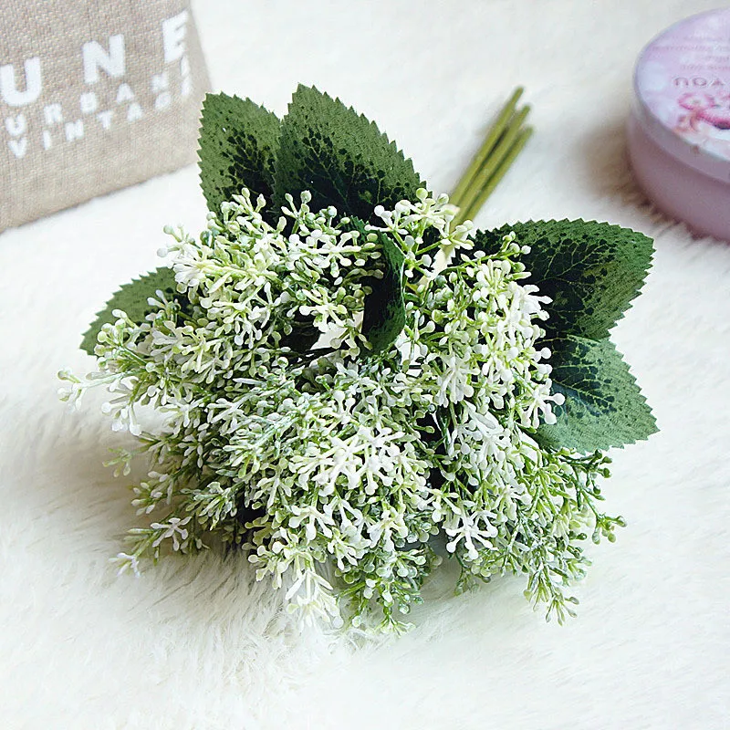 Japanese style hand-painted spike grass artificial flower for home wedding bouquet decor
