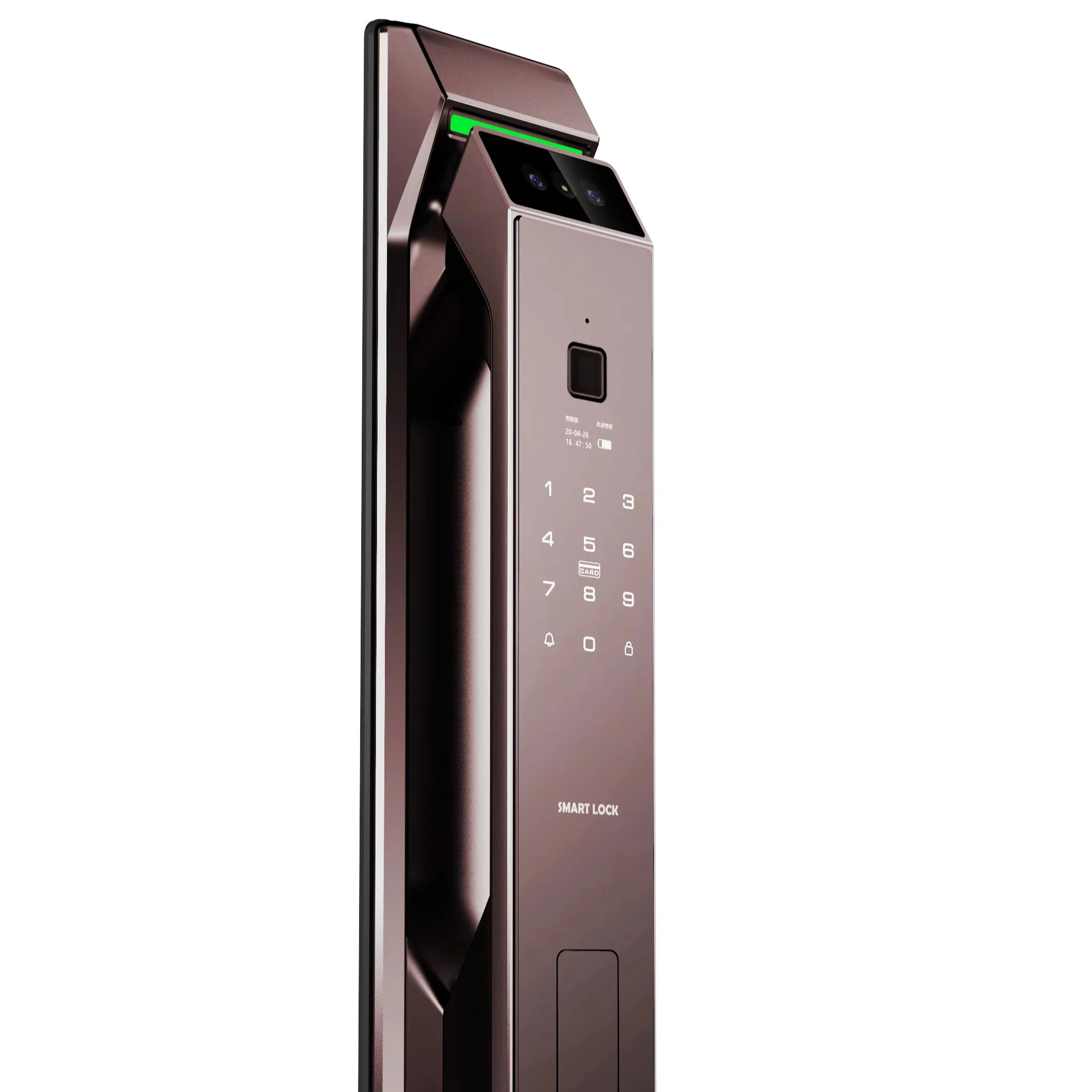 Offer Sample Bluetooth Intelligent Serrure Access By Keys And Cards Smart Waterproof Lock Fingerprint Glass Door