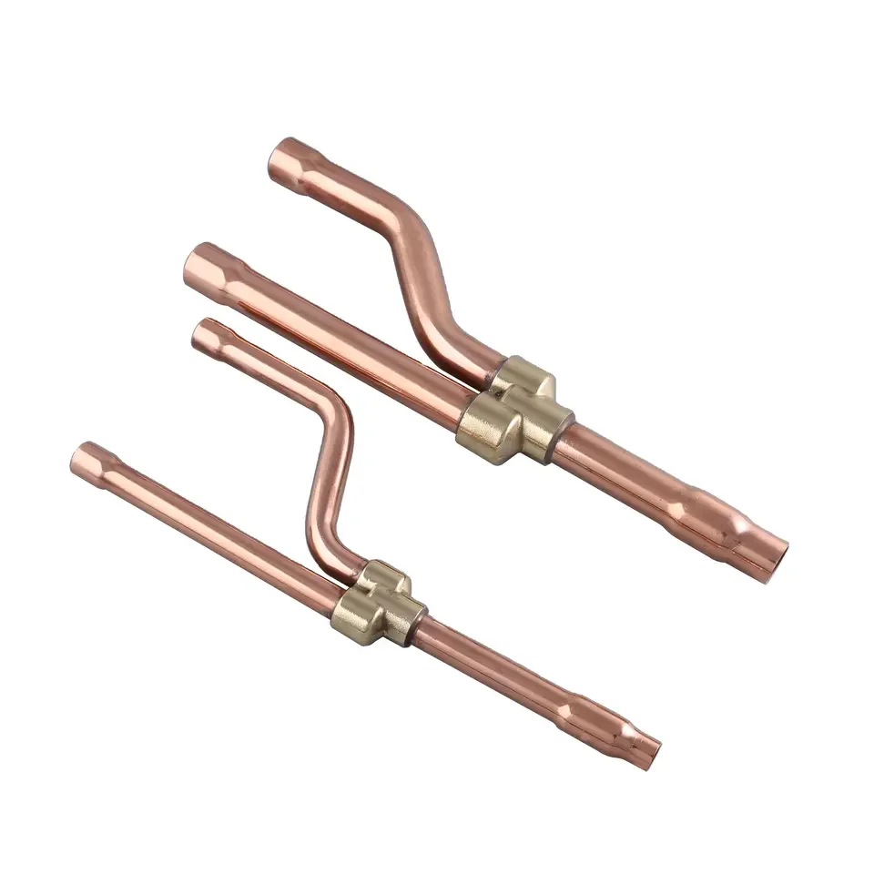 Copper Disperse Pipe Y Branch Copper Refnet Joint for VRF/VRV SYSTEM Air Conditioner Use