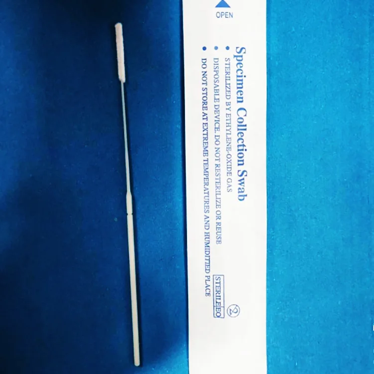 Nasal swab nasopharyngeal throat oral specimen collection transport vtm sterile disposable sampling flocked swabs sticks