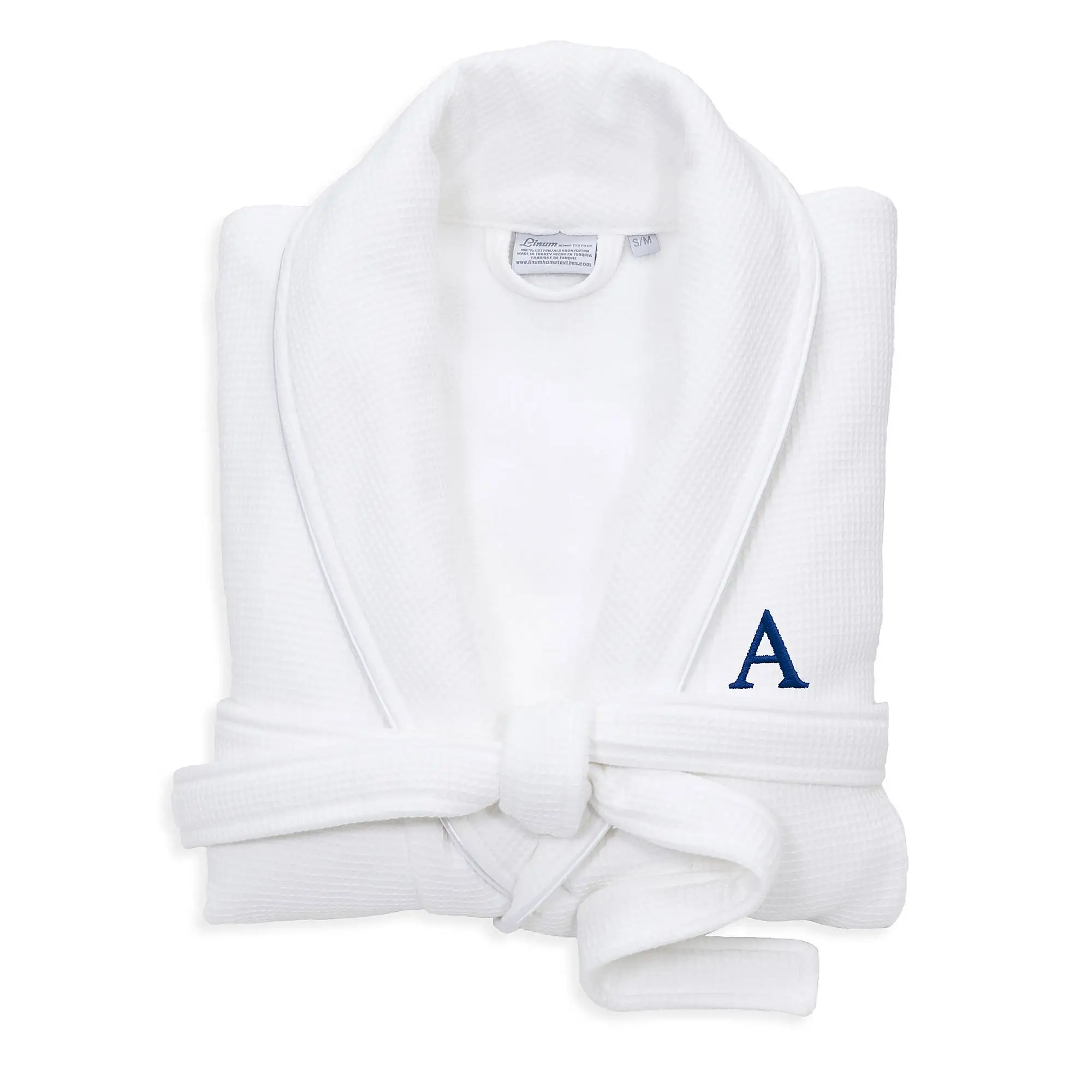 
Luxury 5 Star Hotel Turkish Cotton Waffle Weave Bathrobe With Terry Toweling Inner 