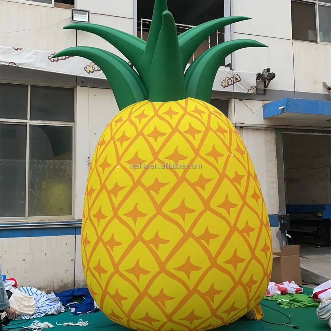 Outdoor event decoration led lighted inflatable pineapple customized inflatable fruit model for advertising