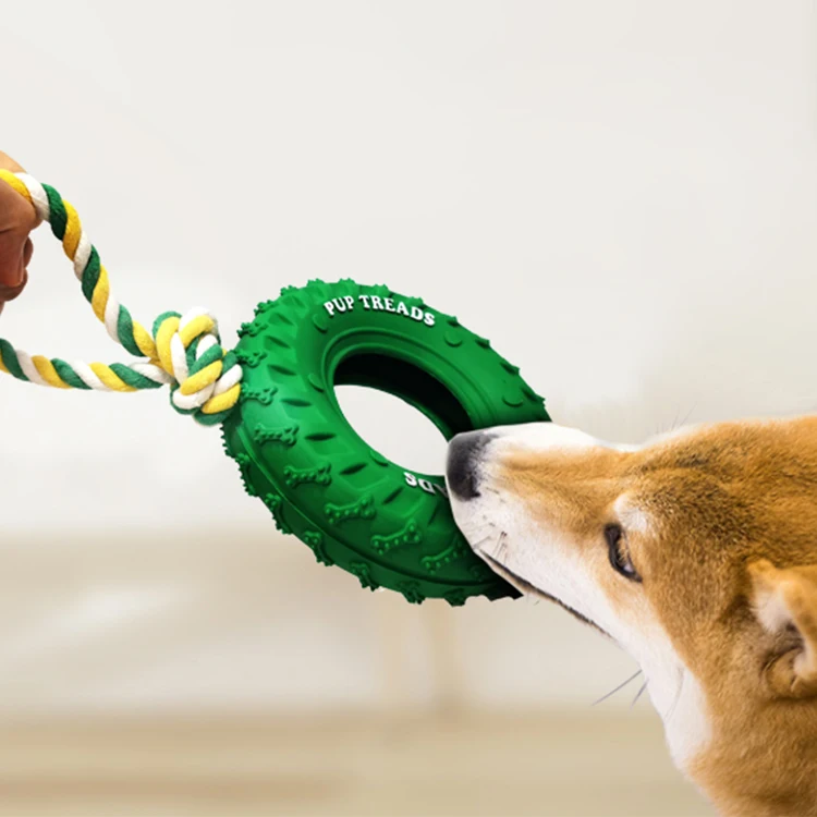 Лидер продаж Amazon 24 года от производителя juguetes para mascotas натуральные Резиновые Покрышки шнур безопасный кусачки интерактивные игрушки для