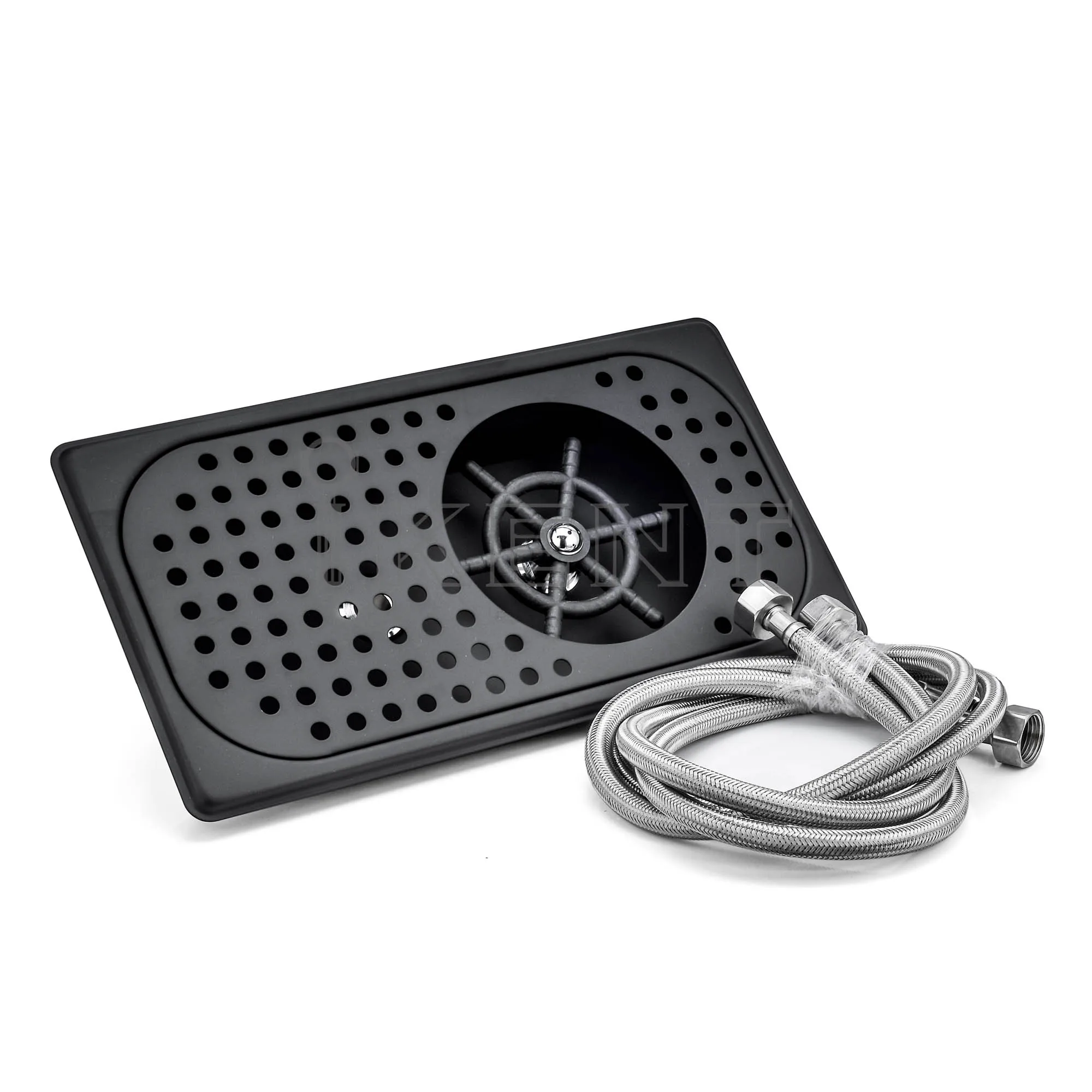 Black Drying Rack Espresso Rinser Side Spray Espresso Parts Barista Basics Bar Accessories Glass Stainless Steel Cup Washer