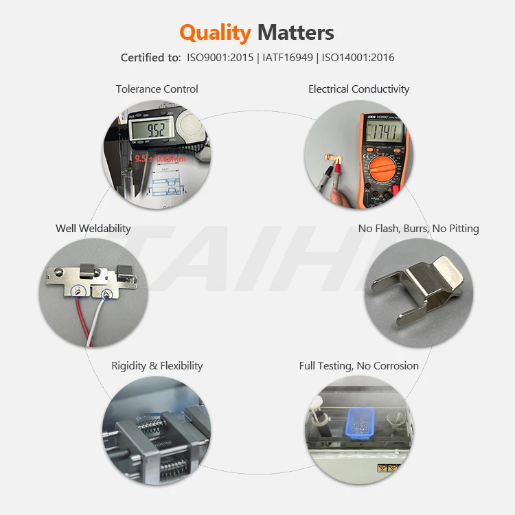 Customizing Precision Stamping Brass Copper Electrical Electronics Battery Flat Leaf Contact Springs To SMT SMD PCB