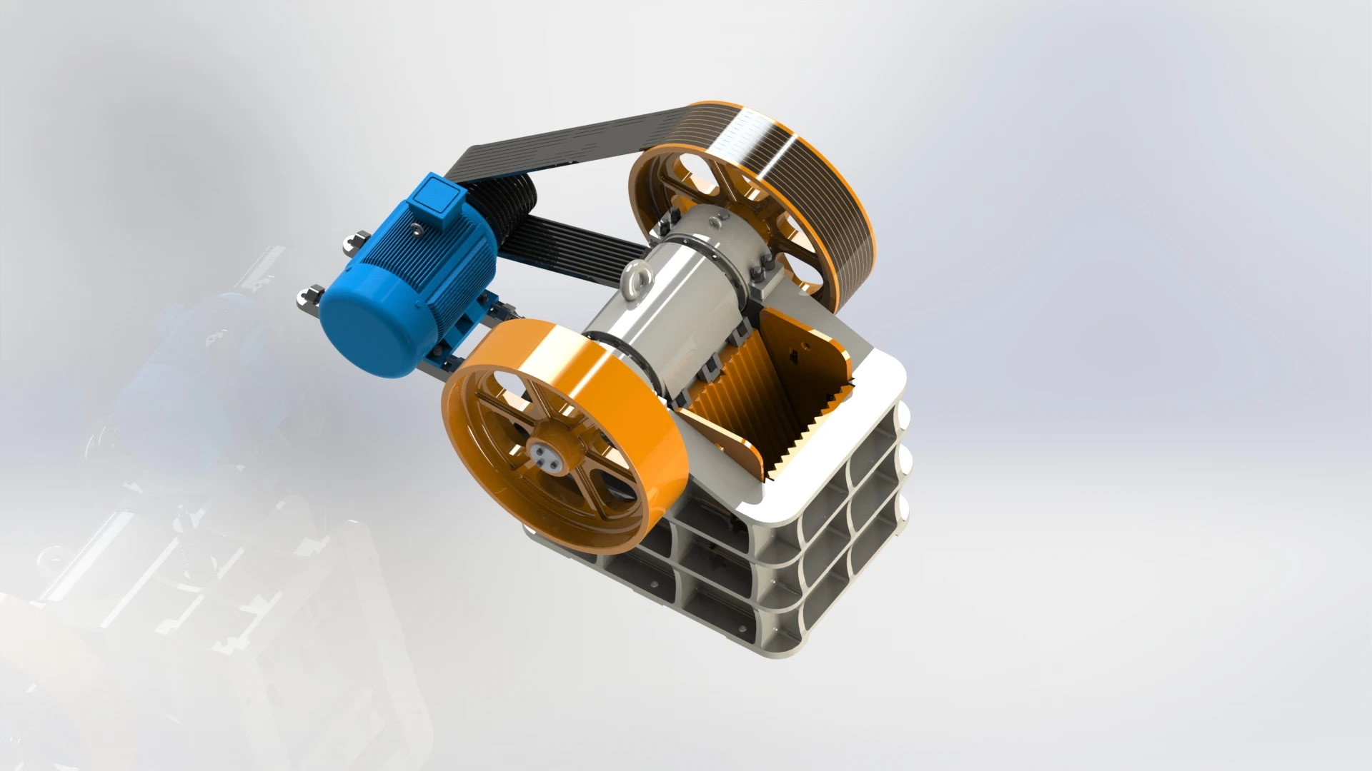 Diesel version rock jaw crusher