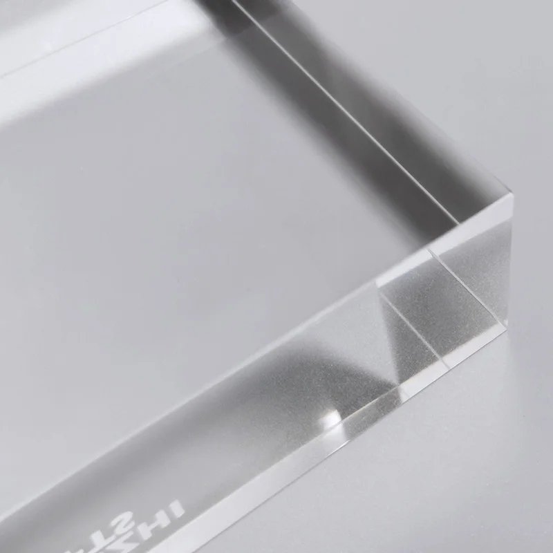 Transparent Acrylic Branding Display Block Personalized Clear Acrylic LOGO Block