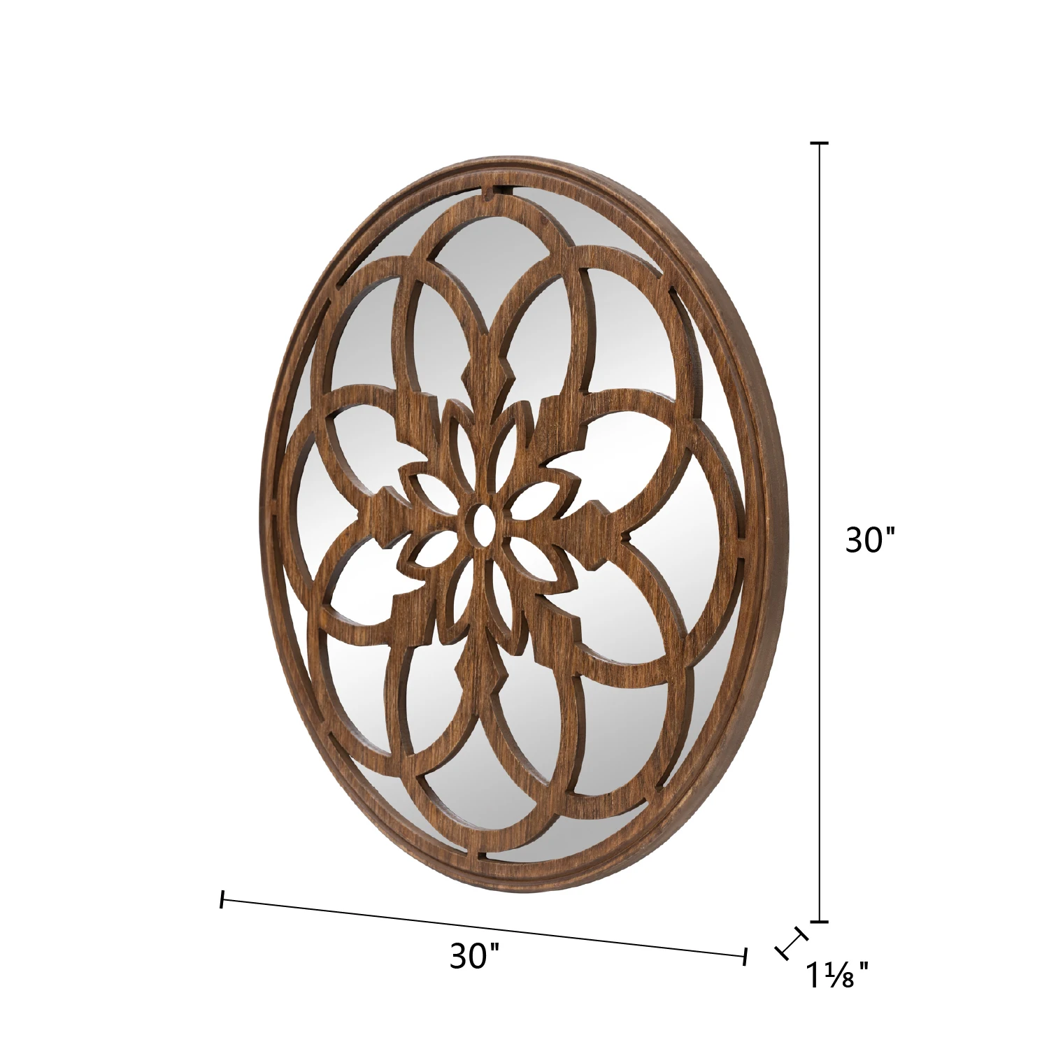 YUNFEI design shape accent round mirror glass