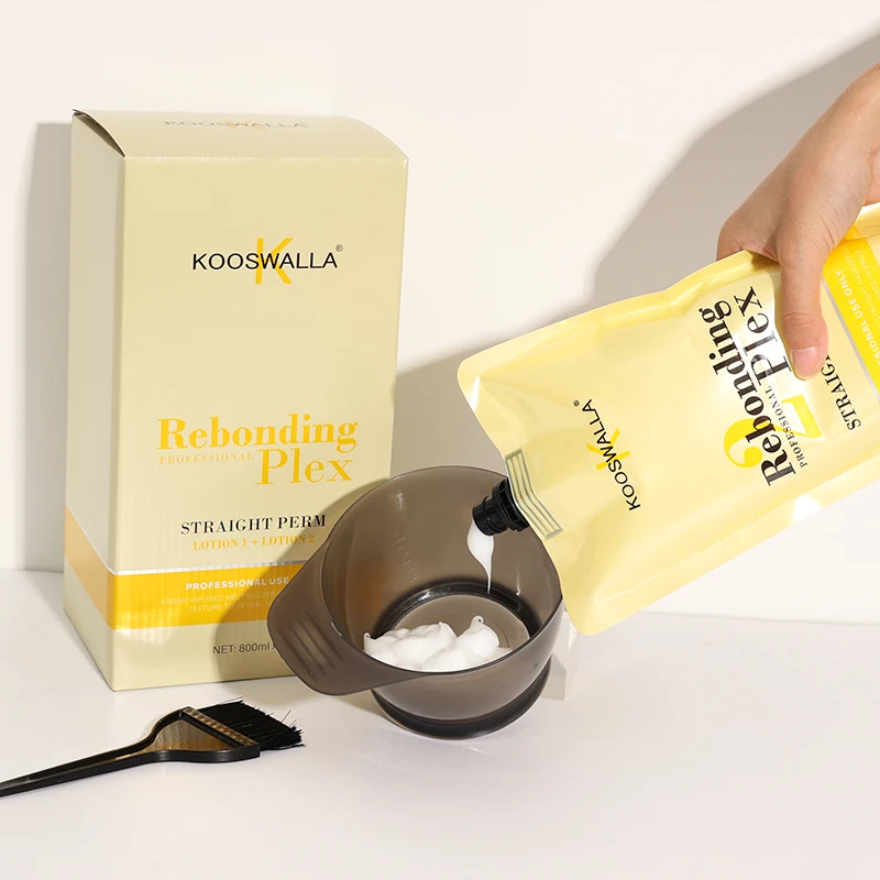 Custom Wholesale Organic Straight Hair Perm Free Of Frizz Magic Straight Effect