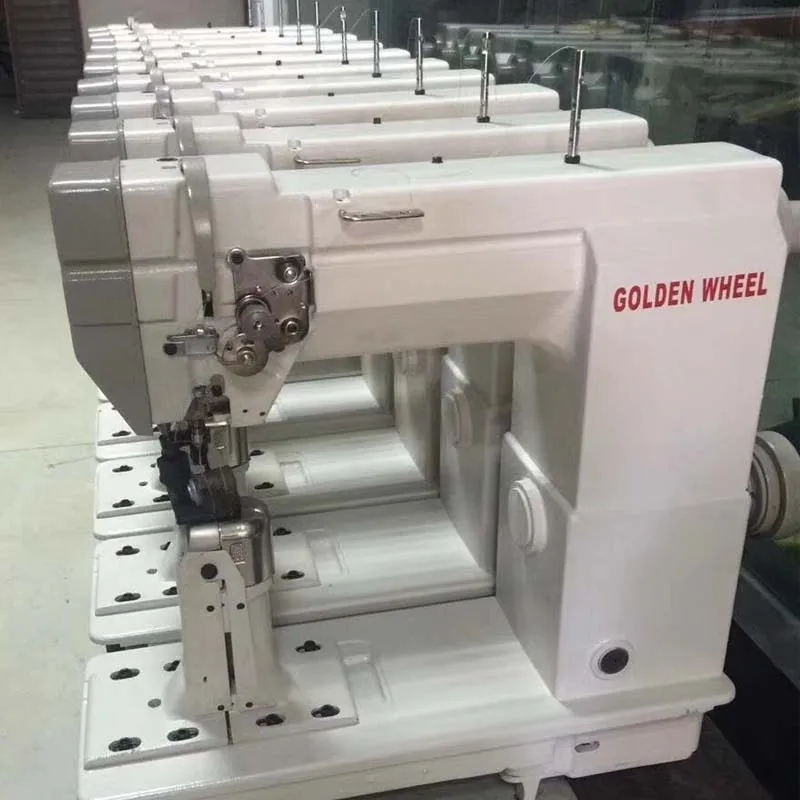 rebuilt used industrial golden wheel leather upper shoes sewing machine for sale