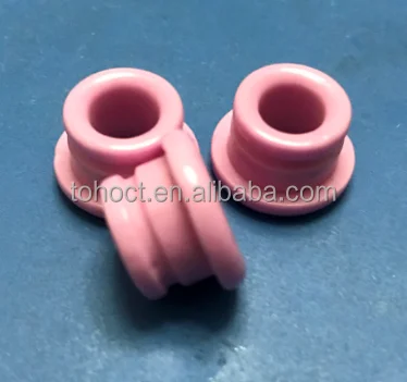 Titanium textile ceramic eyelets