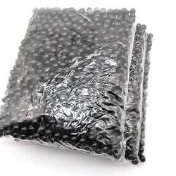 Оптом оптом 10 мм черный искусственный жемчуг ABS пластиковые круглые бусины без отверстий для изготовления ювелирных изделий аксессуары ручной работы