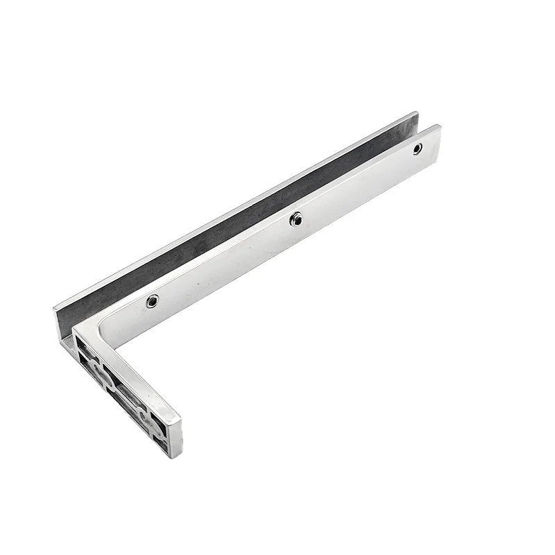 Glass Shower Door Glass Corner Fixed Support L Shape Bracket  Sliding Door Accessories Fixed Bracket Support