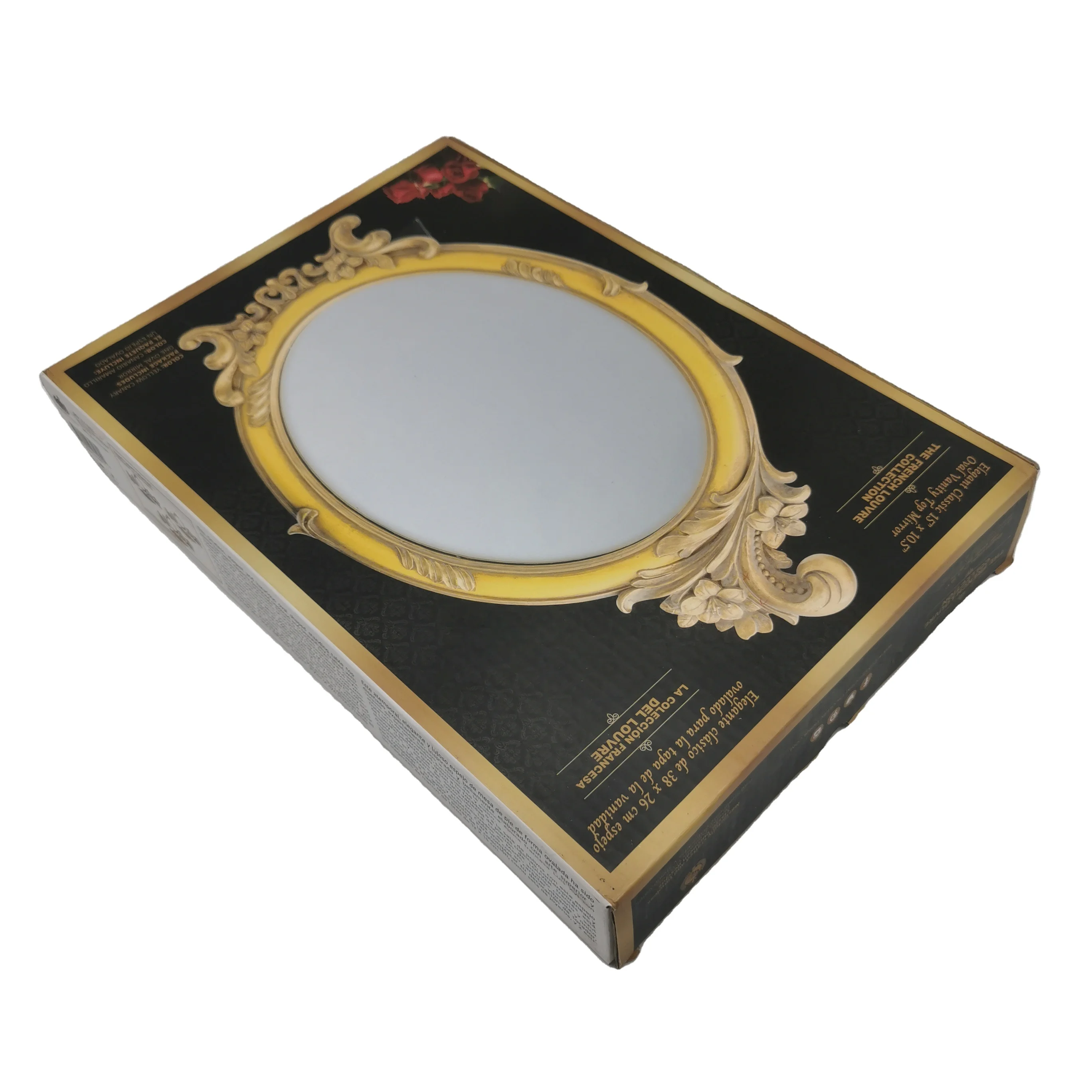custom mirror box corrugated paper craft box packaging with Styrofoam insert