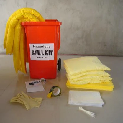 Chemical Absorbent Spill Kits Spill Kit in 6.5 Gallon Drum Absorbs 5 Gallons