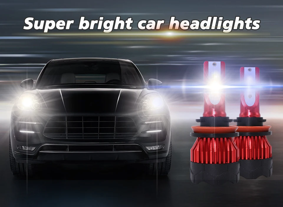 Новая Автомобильная фара 9005 9006 H4 H13 H7 880 H27 9004 9007 H11 881 LED H1 K5 75W 6000 лм K