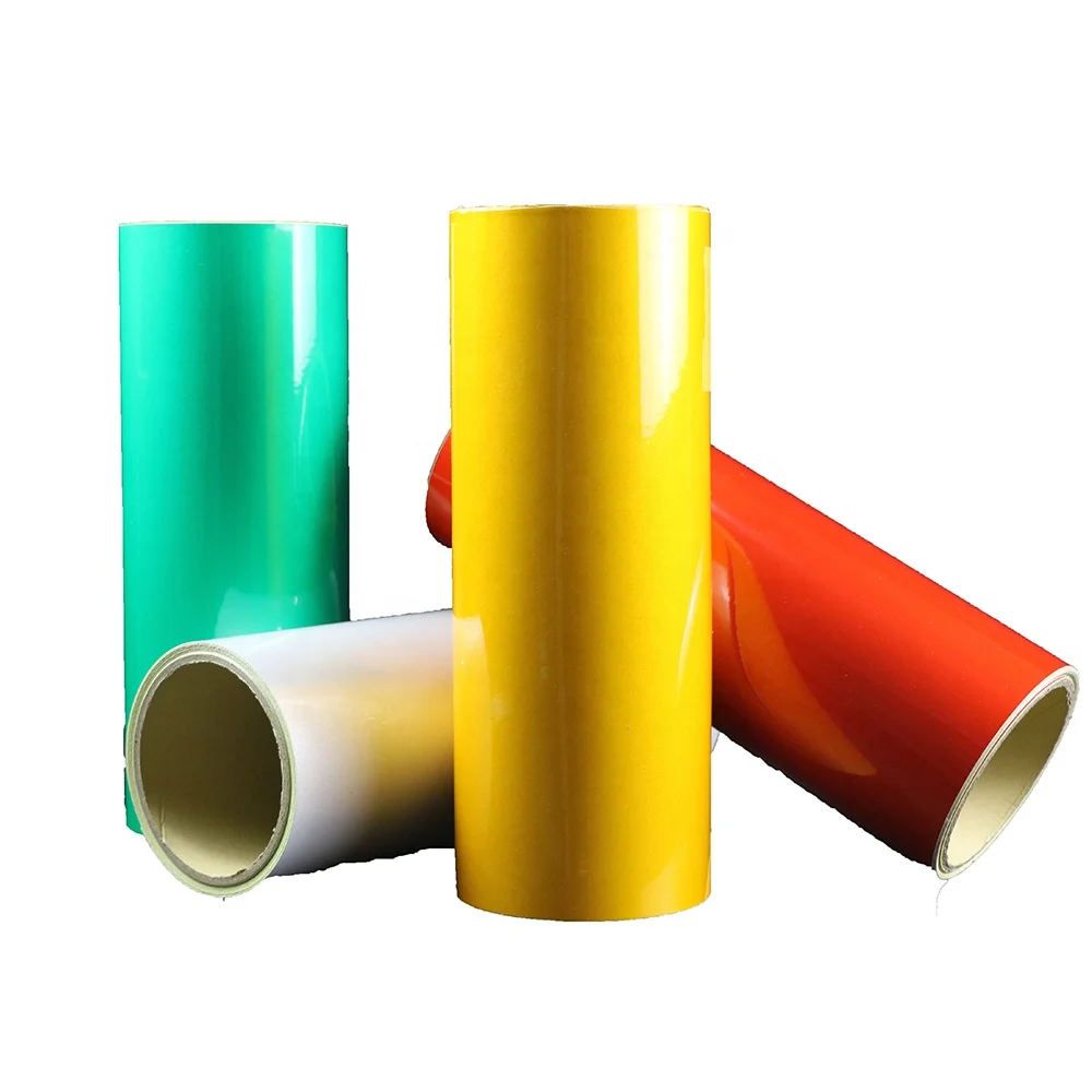 RTLITE Glass Bead Micro  Prismatic Retro Self Adhesive Vinyl Road Traffic Sign Material Reflective Sheeting Film Roll