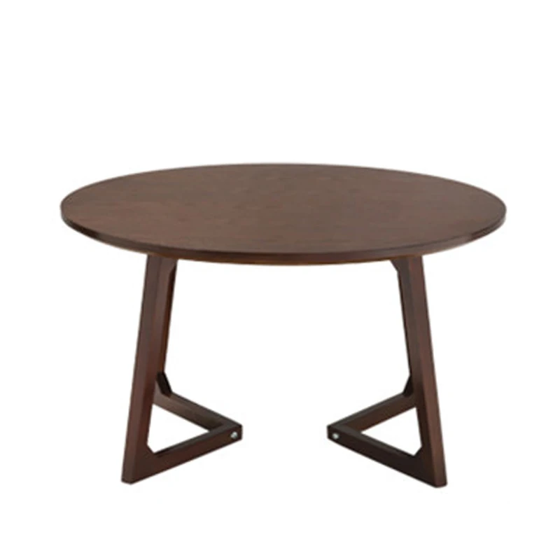 Home modern living room furniture round luxury wooden coffee table