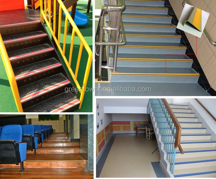 Бесплатный образец для детского сада ПВХ пластиковые лестничные кромки ступенек