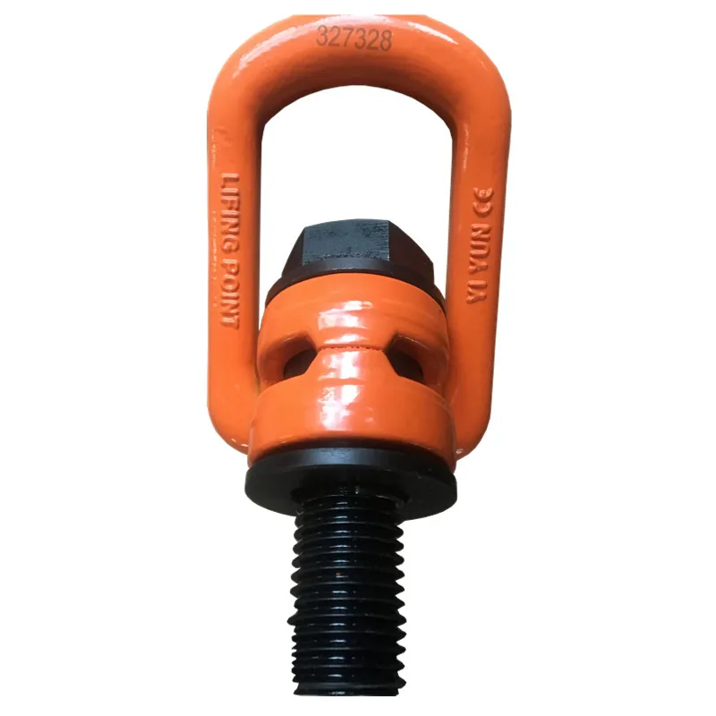 YD-081 WLL10 metric swivel hoist rings double eye bolt Size M42X5.4X137 Rotating Rings Anchor Point double swivel lifting point