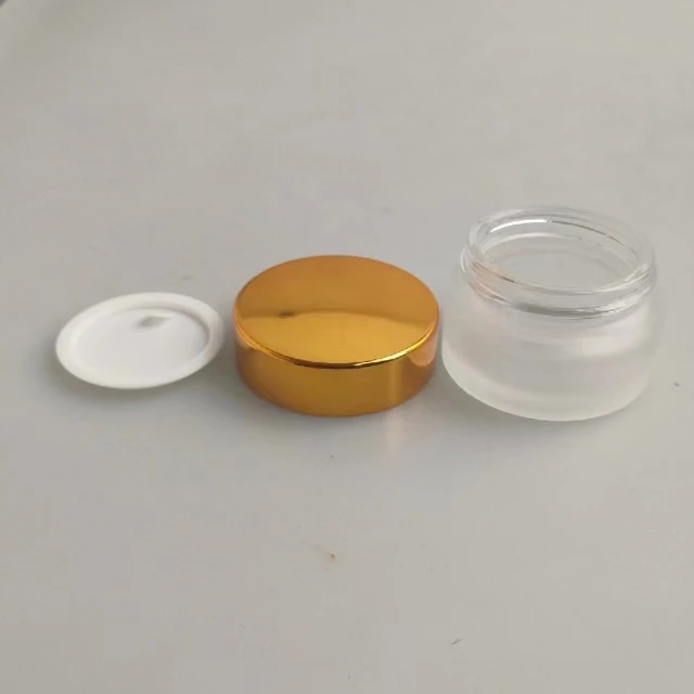 makeup set packaging skin care transparent bottle face cream glass jars with lid