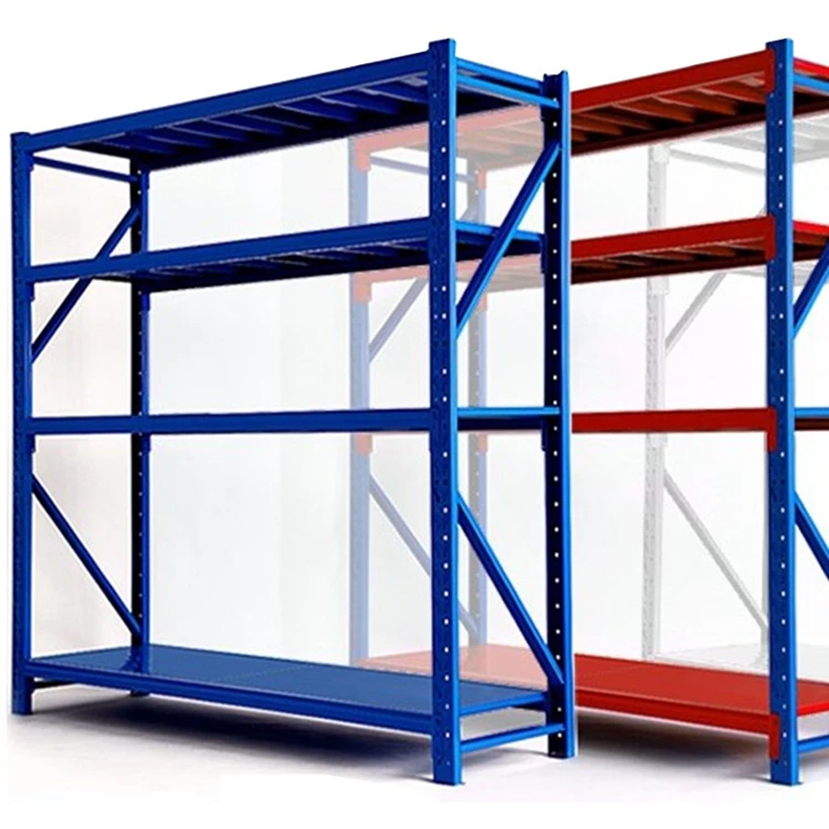 Heavy duty double sided steel warehouse industrial shelves