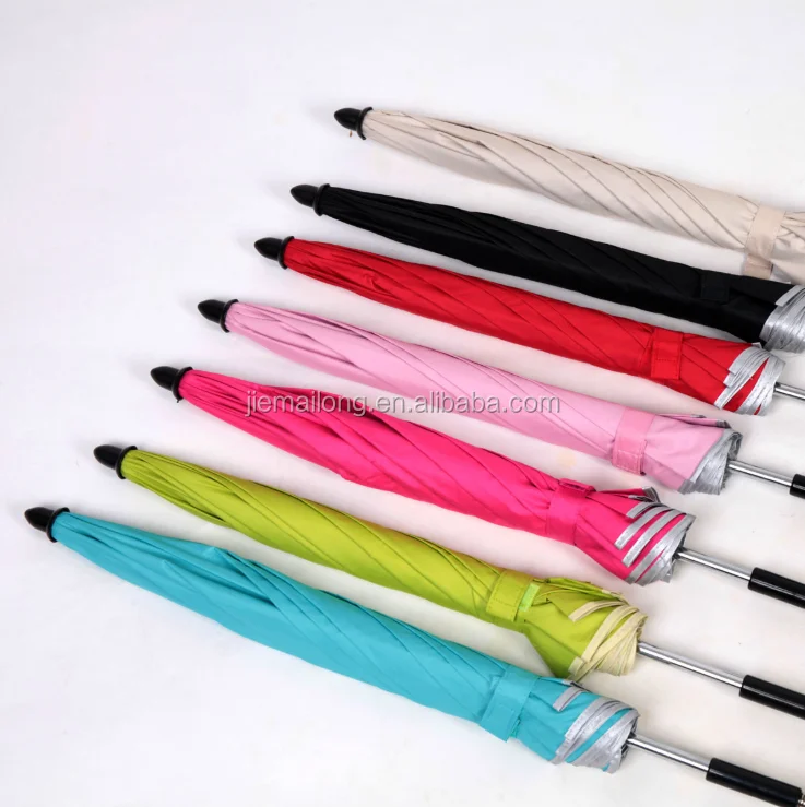 table universal silver coated umbrella clamp umbrella with univers clamp for baby stroller