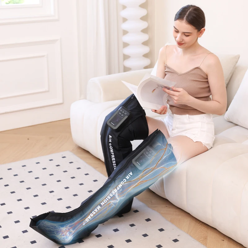 Oem Blood Circulation Professional Air Pressure Recovery Systems Custom Compression Leg Massager For Circulation Calf Wrap Relax