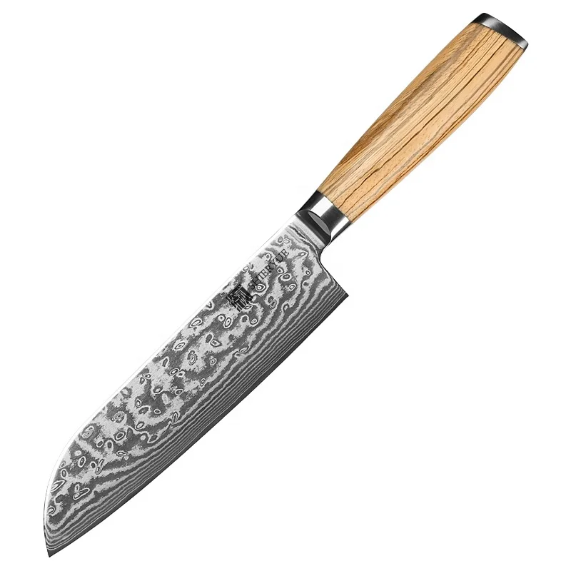 Дамаск VG-10 стальной сердечник Ottobre Coltello damasco cucina нож сантоку из нового дизайна