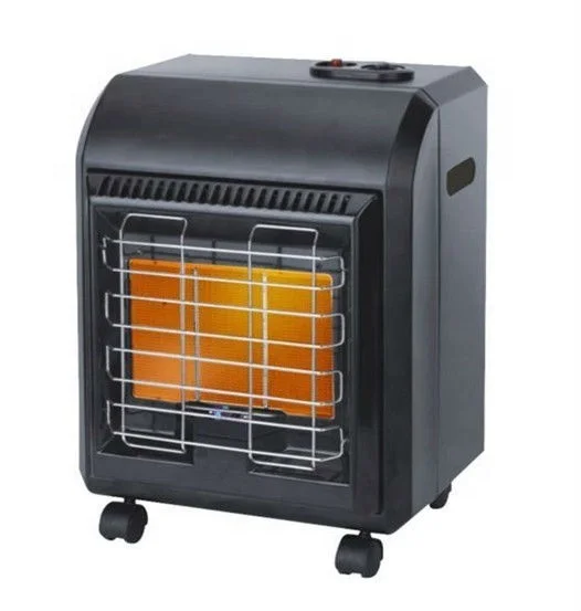 Portable Electric LPG Gas Room Heater Mobile Steel Heater with Lighting for Outdoor & Household Use