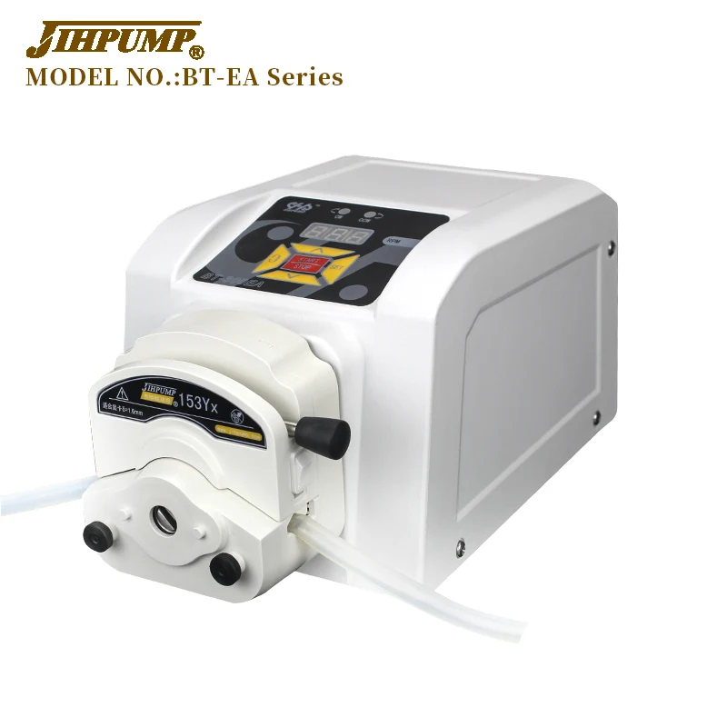 JIHPUMP 110v 220v Small Dual Peristaltic Pump Water Liquid Transfer Dosing Hose Pumps Pumping Machine Controller Market Price