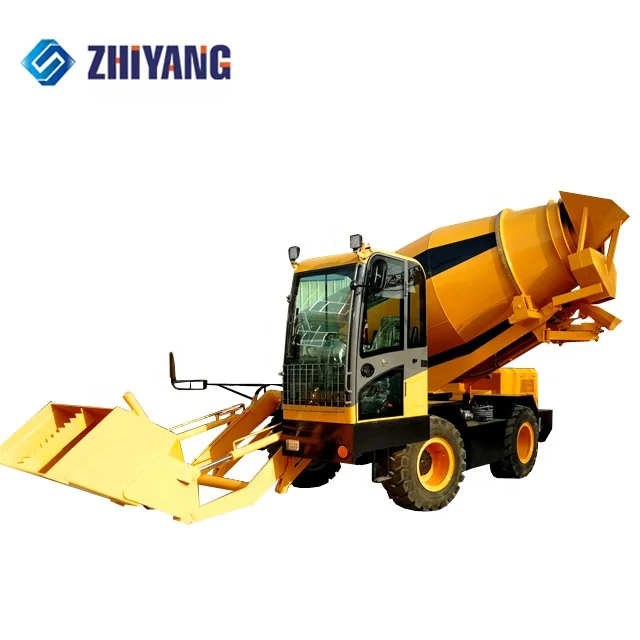 China 5.5 Cubic Meters Small Fuel Concrete Mixer Truck Self Loading Cement Mixer