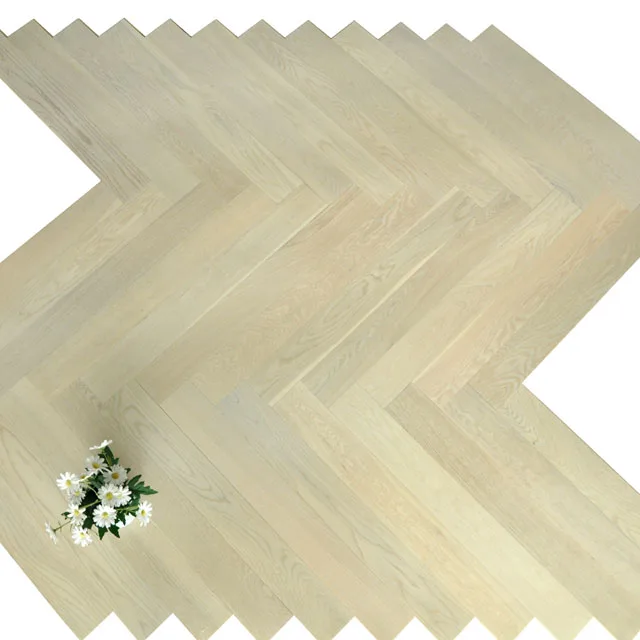 Factory direct price ab grade oak herringbone wood flooring for office