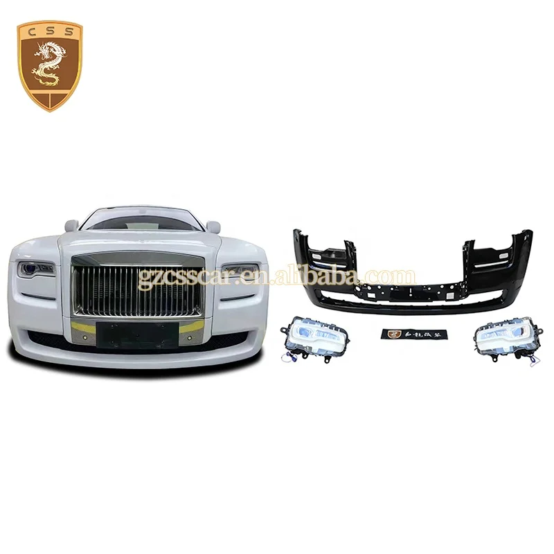 Pp Material Car Front Bumper Grille With Headlight For Rolls Royce Ghost 1 Upgrade To Generation 2 (1600684969205)