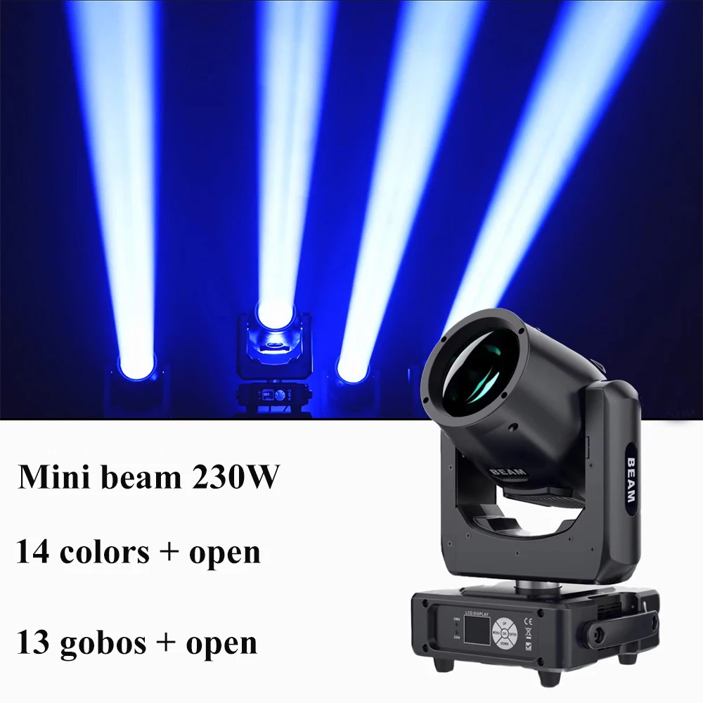 Homei lighting 230W mini beam movinghead light super beam light weight with ring control