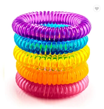 Deet Free EVA Natural Mosquito Repellent Bracelet Coil Eucalyptus Citronella Oil Safe To Baby Skin