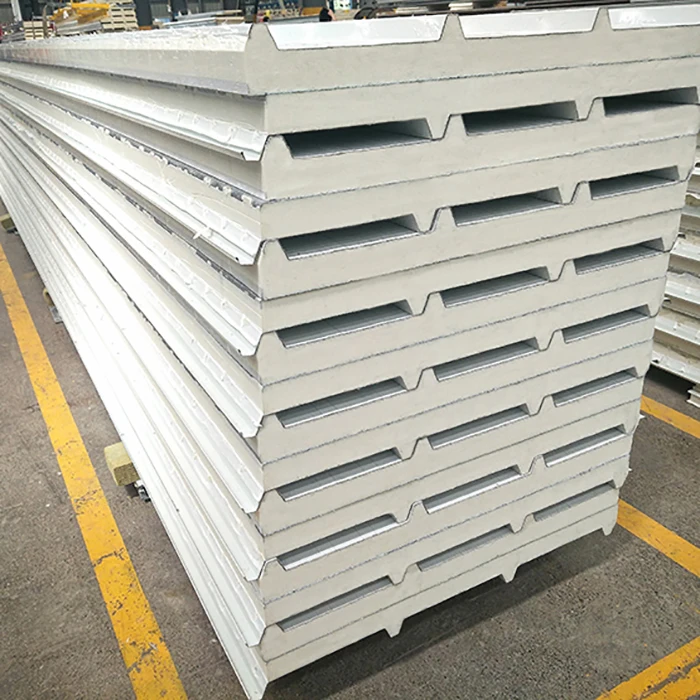 Высококачественные 100 мм пенополиуретановые сэндвич-кровельные панели/листы с тремя/четырьмя волнами