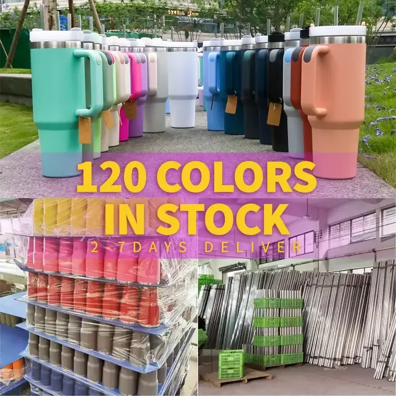 2024 Factory Best Hot Selling Custom LogoTravel Mug 30oz 40oz Tumbler With Handle And Straw