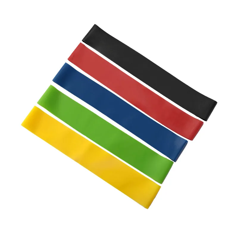 high quality elastic yoga training gym sports latex nature rubber exercise band resistance band