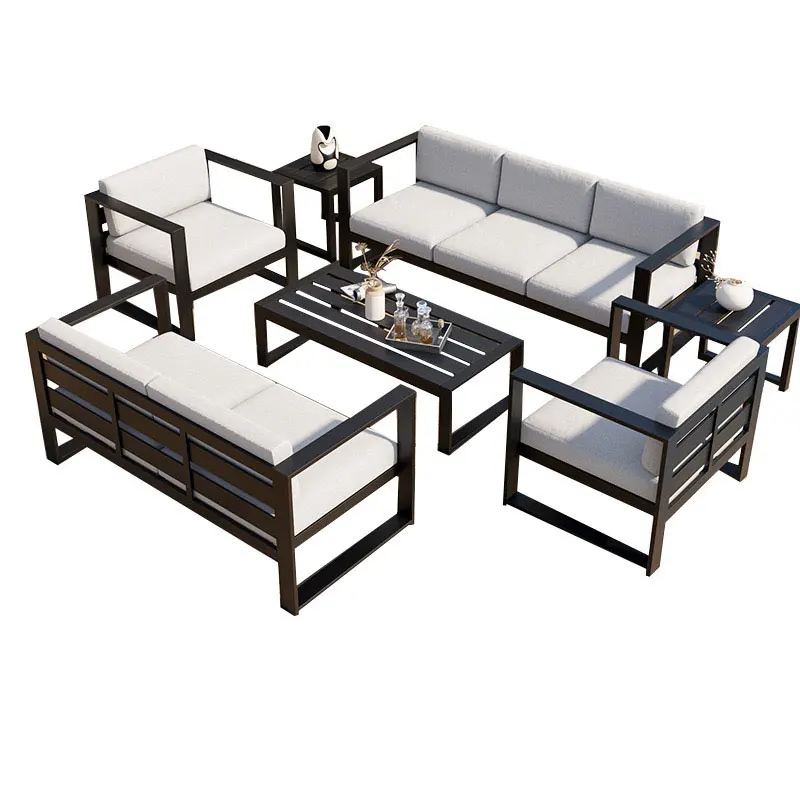 Metal Patio Couch Outdoor Modern Sectional Sale Outdoor Corner Sofa Set Metal Frame