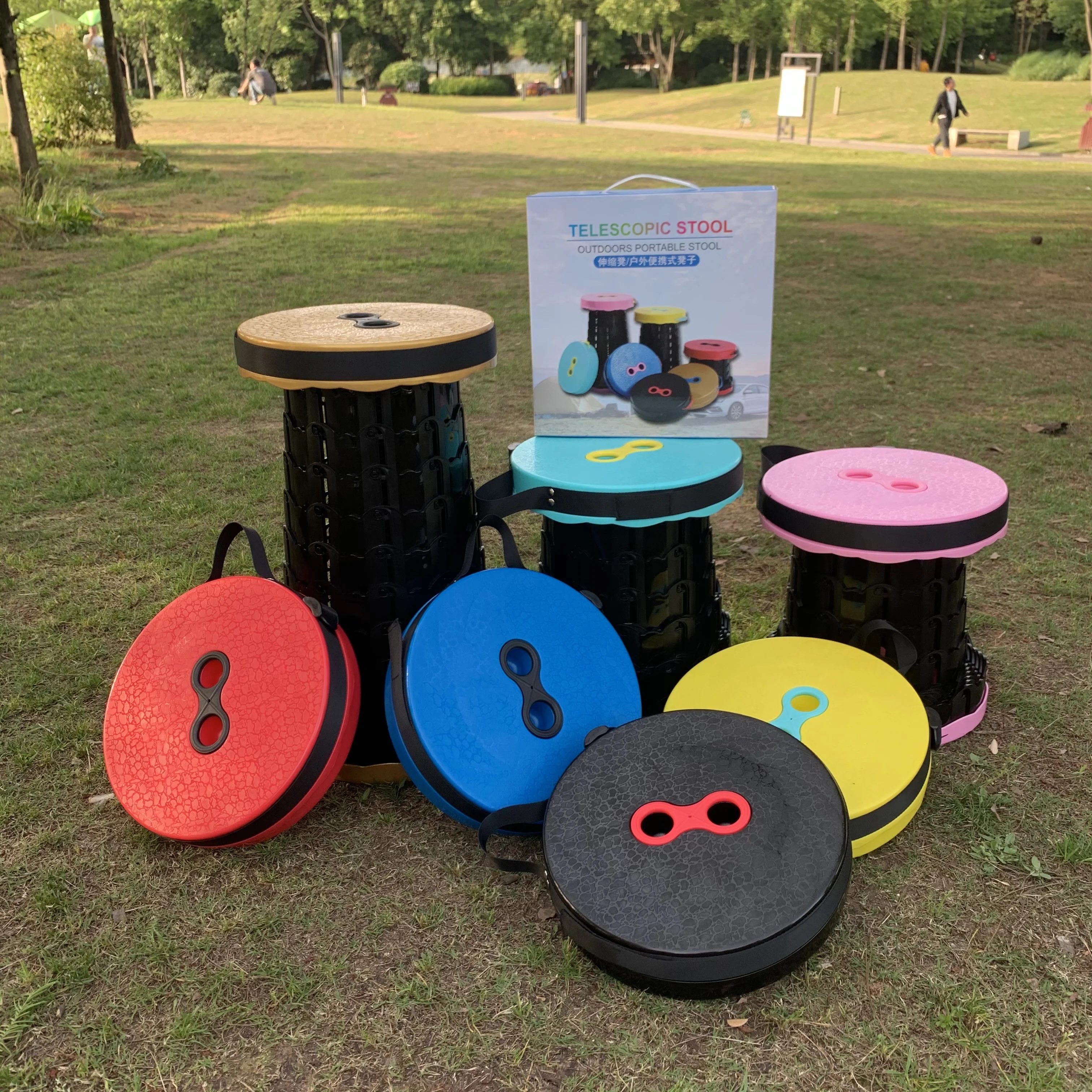 hot sale Outdoor Furniture Retractable Portable Stool Folding Chair for Camping Fishing