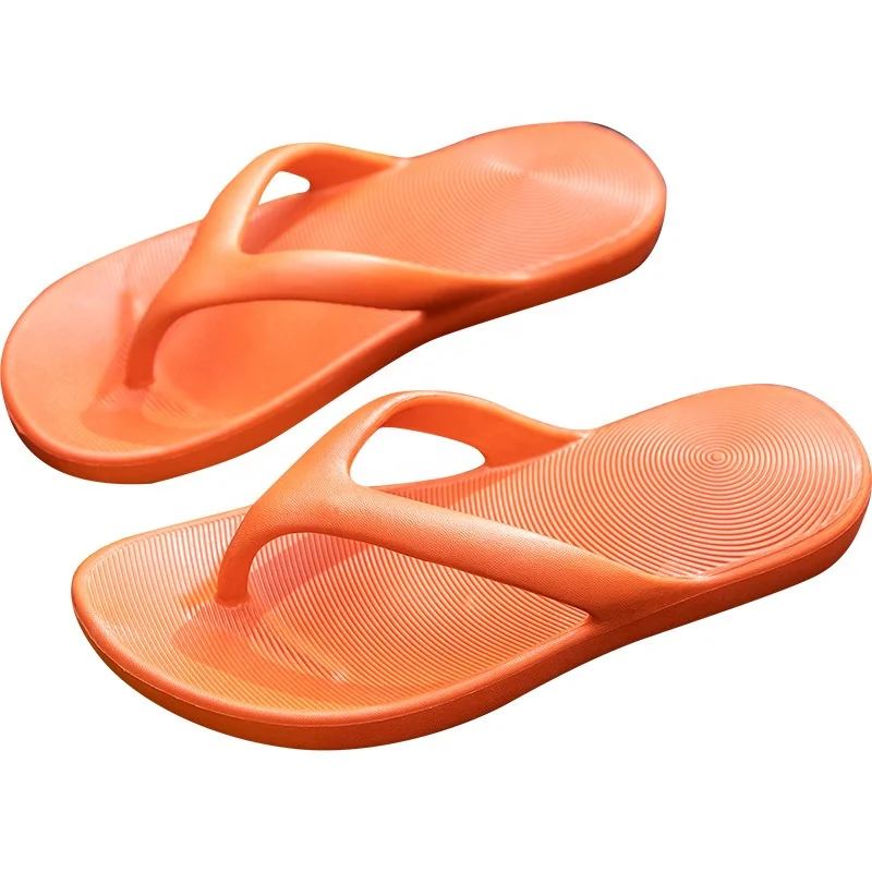 Cheap EVA Foam Couple Flip Flops Womens Slippers Anti Slip Rubber Filflops Men