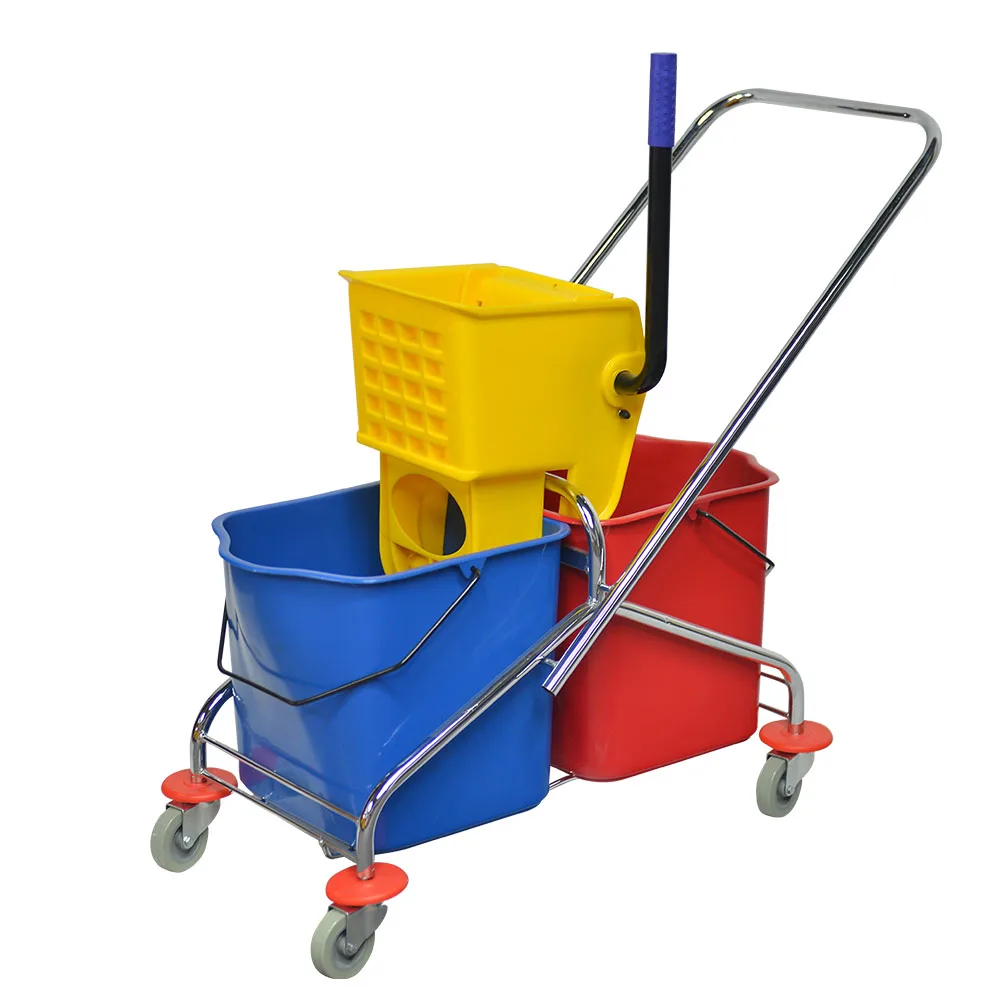 Double Bucket mop Bucket and wringer for cleaning